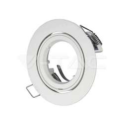 Aro empotrable para bombilla LED GU10 circular Blanco