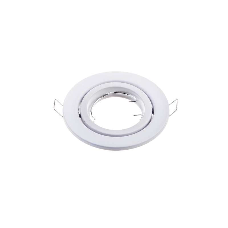 Mini anel montado para lâmpada LED GU10 circular Branco