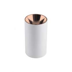 Aplique superficie para bombilla LED GU10 elegant cylindrical oro rosa+blanco